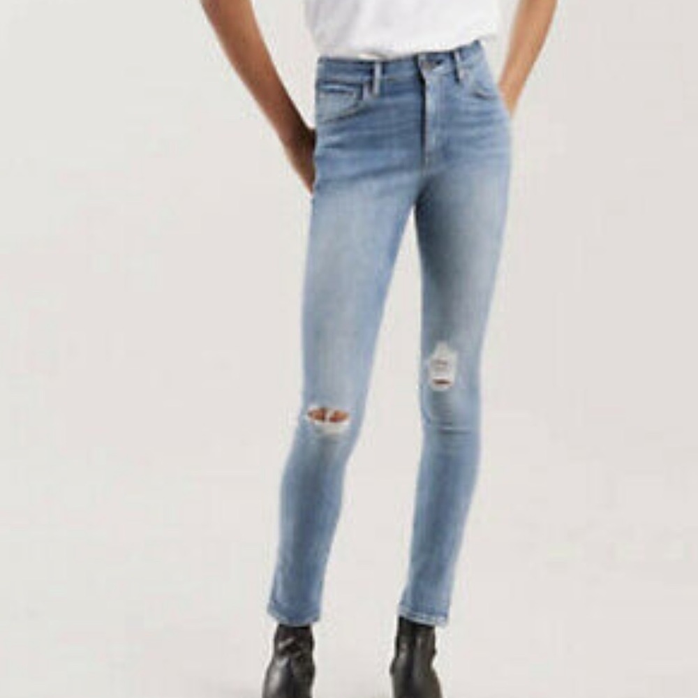Levi’s Made & Crafted 721 Premium High Rise Skinny Jeans Italian Denim
